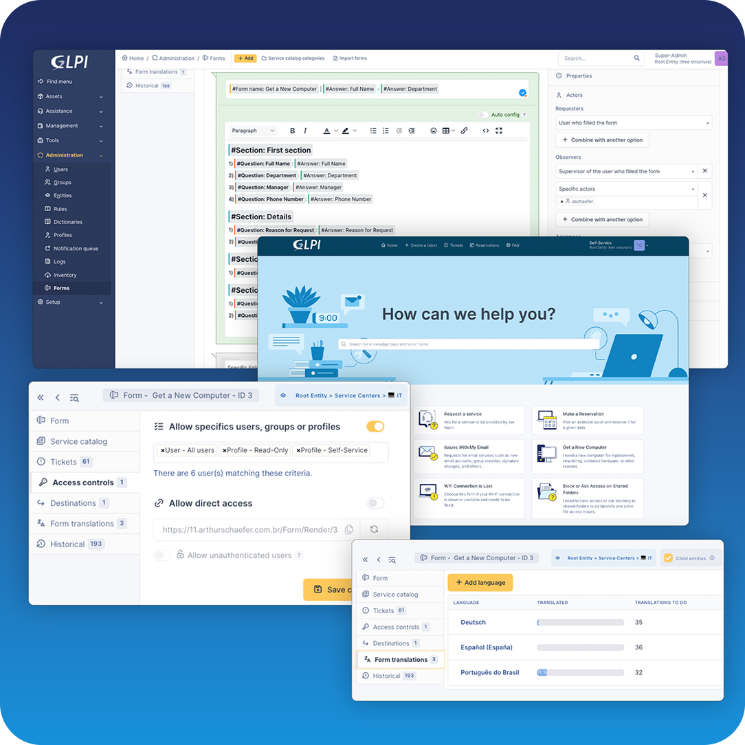 Service Desk ITIL Interface